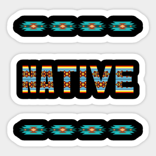 Native Beadwork Design Sticker